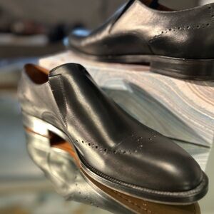 11 D Allen Edmonds Black Oxford Made in Italy